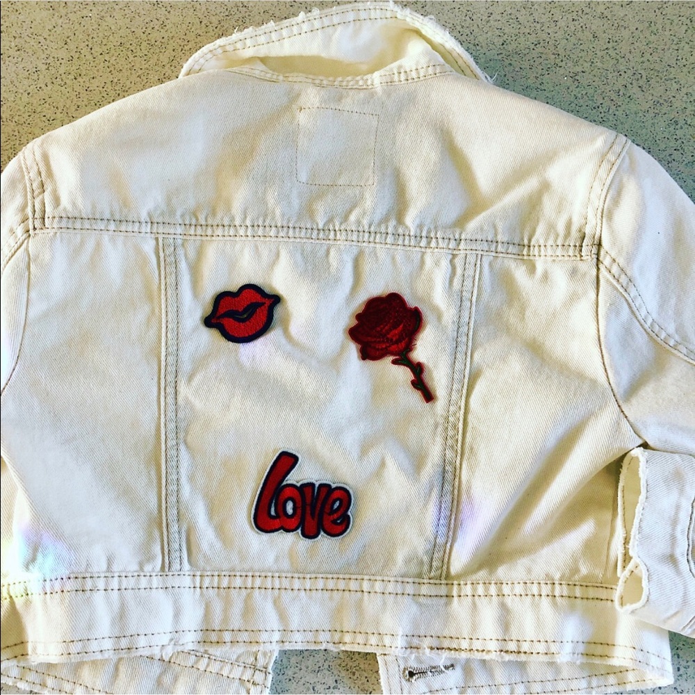 Free People cropped jean jacket
